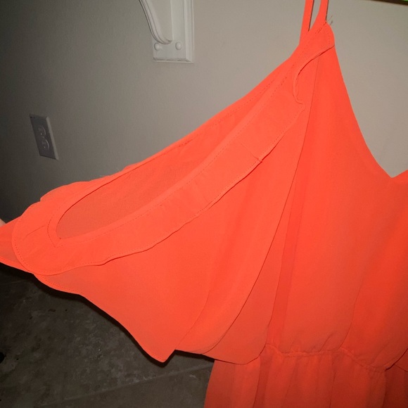 Dainty Hooligan orange romper Small. NWOT - Picture 7 of 7